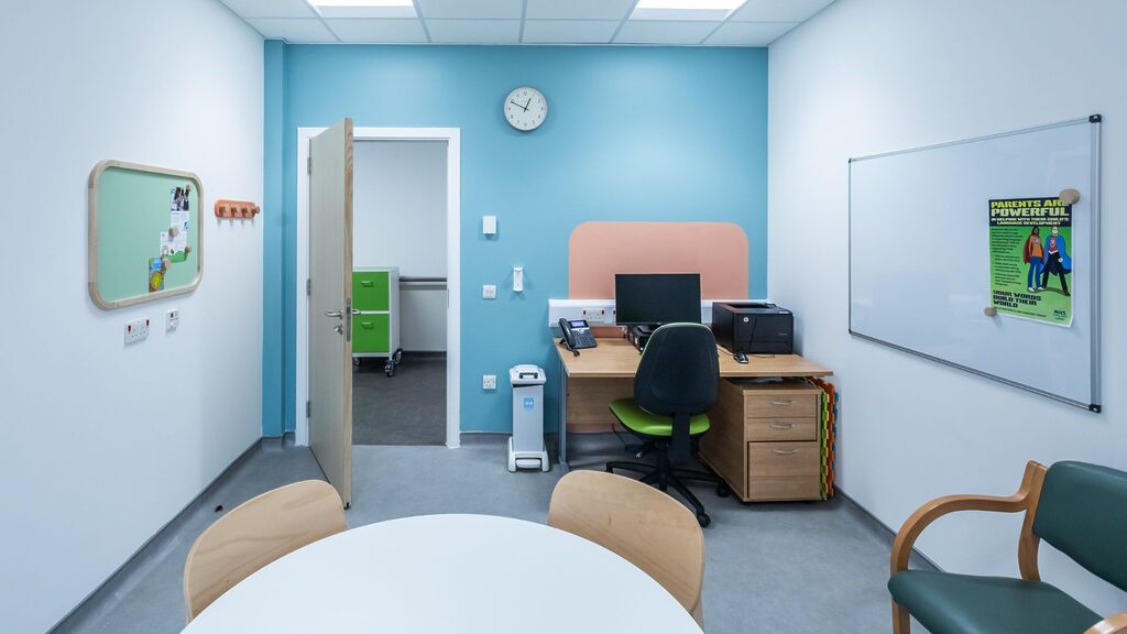 Speech and Language Therapy room at East Lothian Community Hospital