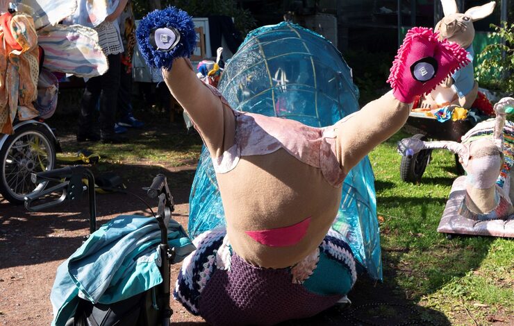 A snail at the REH summer sessions parade