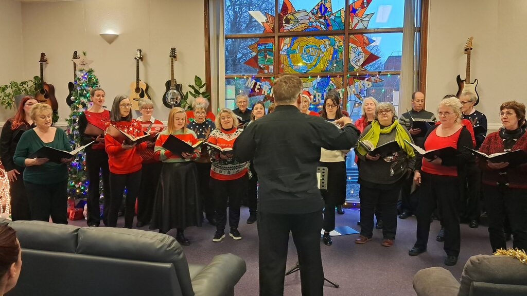 Edinburgh Festival Chorus singing festive classics for NHS Lothian Patients and Staff