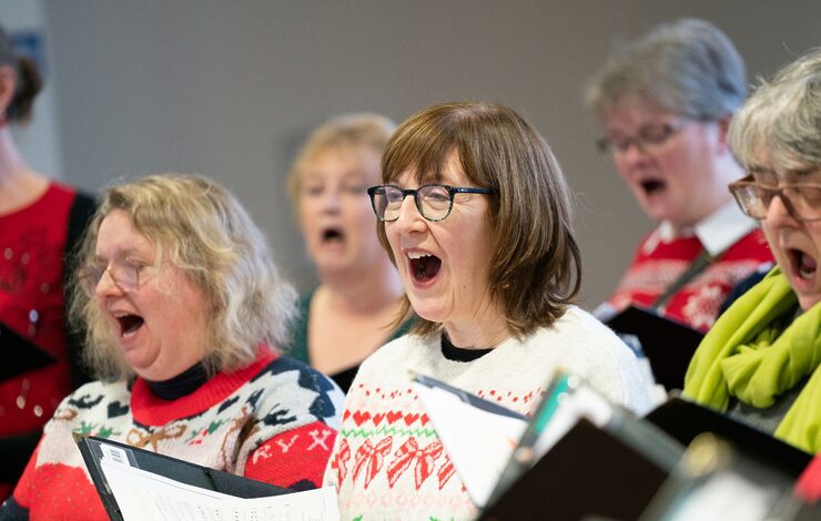 Edinburgh Festival Chorus singing festive classics for NHS Lothian Patients and Staff