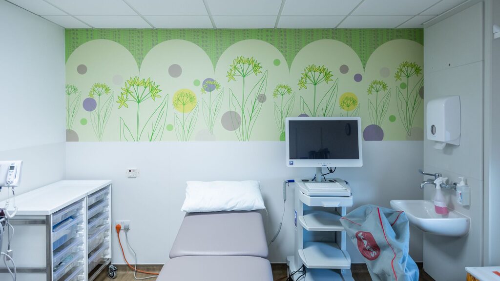 Commissioned artwork at the ESMAC Sycamore Centre by Louise Kirby