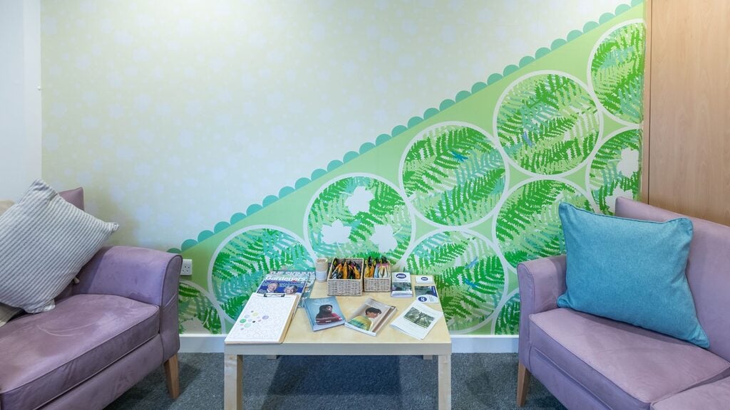 Commissioned artwork at the ESMAC Sycamore Centre by Louise Kirby