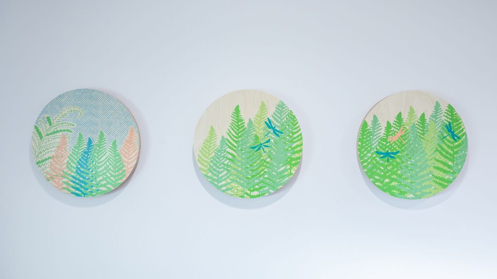 Commissioned artwork at the ESMAC Sycamore Centre by Louise Kirby