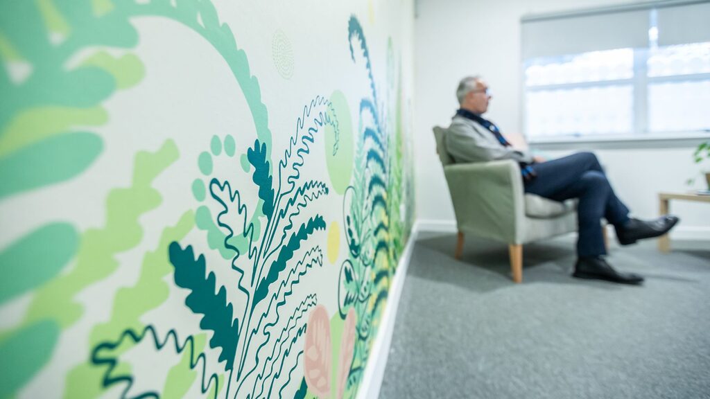 Commissioned artwork at the ESMAC Sycamore Centre by Louise Kirby