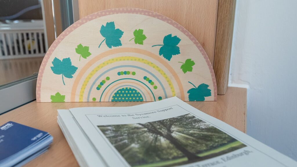 Commissioned artwork at the ESMAC Sycamore Centre by Louise Kirby