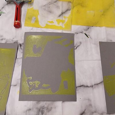 artwork produced by young renal patients at art workshop