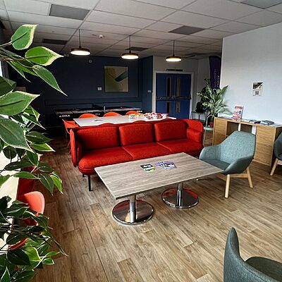 staff wellbeing space at St John's Hospital