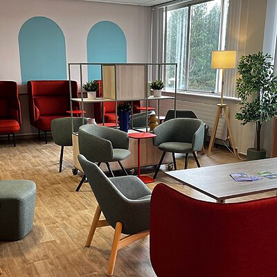 staff wellbeing space at St John's Hospital
